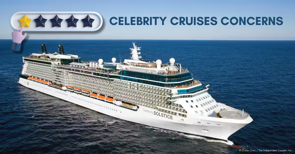 Celebrity Solstice Cruise Ship of Celebrity Cruises, featured image for an article on addressing common concerns about Celebrity Cruises from Vancouver. [Courtesy Cruise Critic / The Independent Traveler, Inc.]